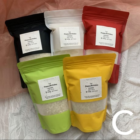 一升米・500ｇ×3袋セット（A/B/C/D/E/F/G/Hラベル）