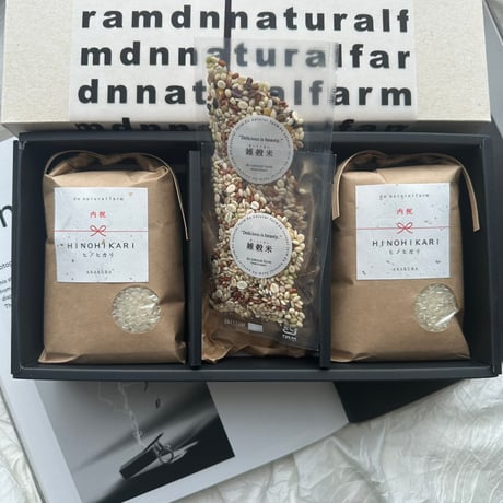 GIFT BOX（３合 / 450g × 2＆ 雑穀米×２）
