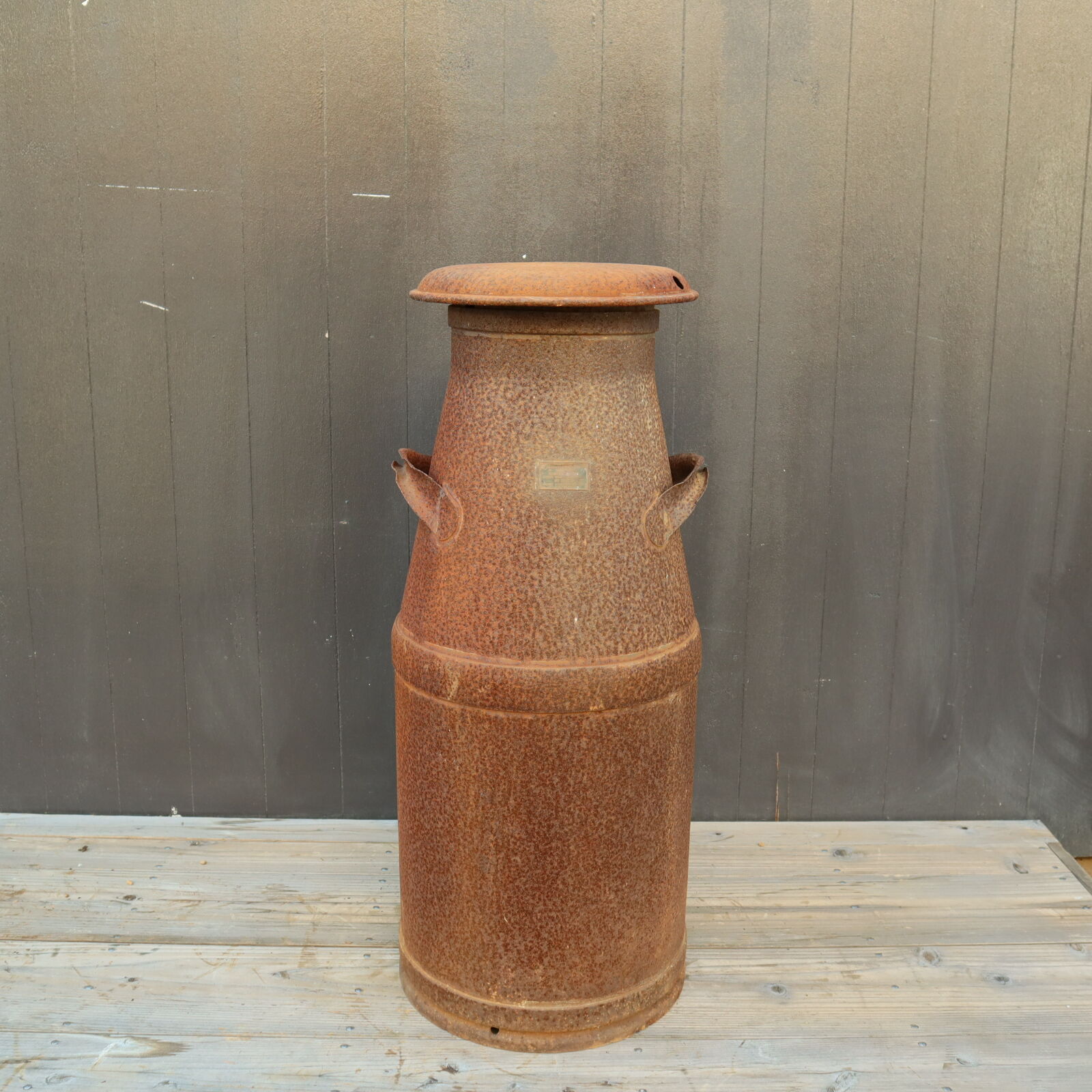 ミルク缶アンティーク　ジャンクガーデン用　鉄錆びコレクター original