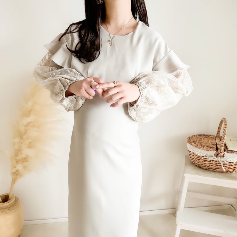 ☆未使用保管品☆ロゴ入りレオナールフレンチスリーブワンピース ワンピース｜レオナール 公式オンラインショップ