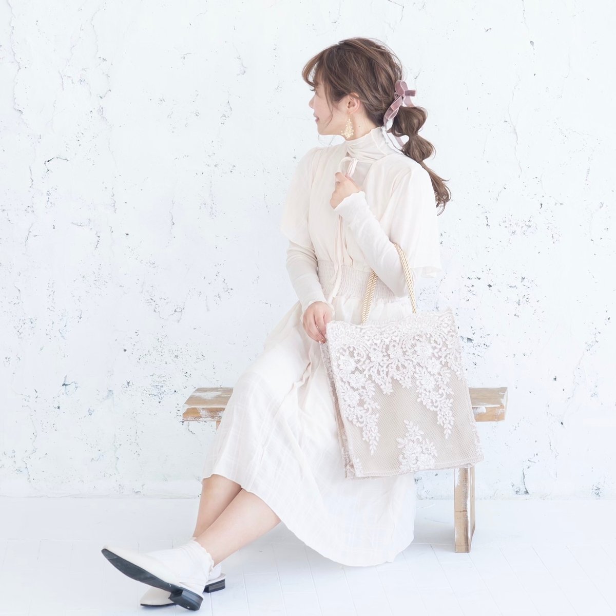 ヴィンテージレーストートバッグ | merrylatte