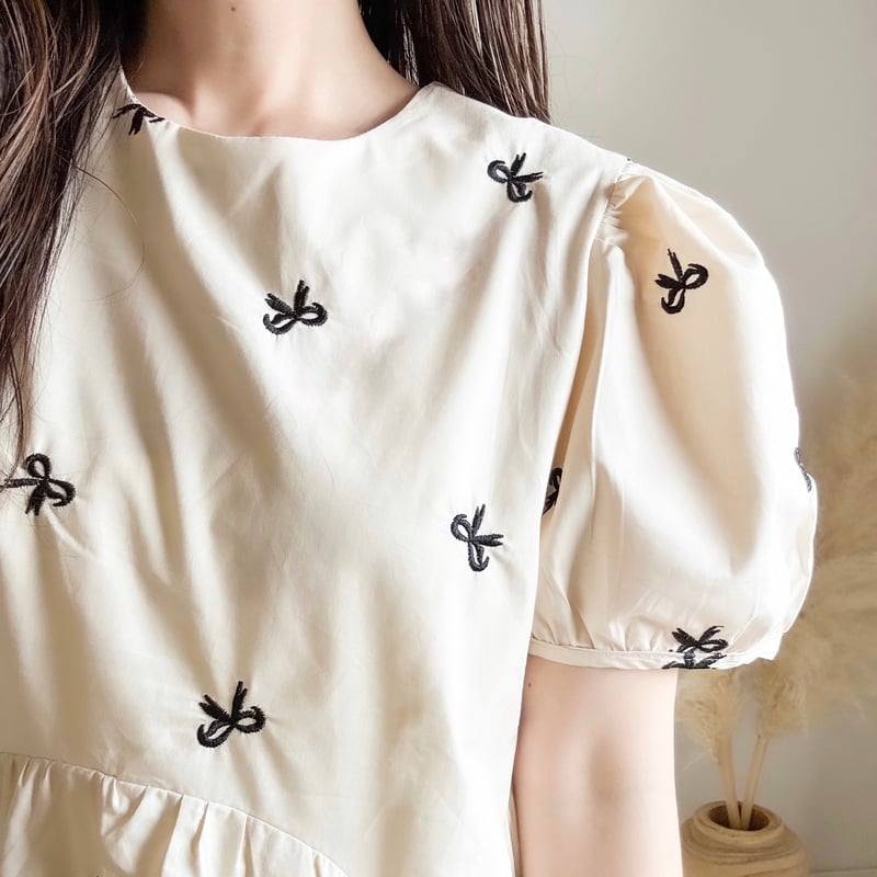 hinahina 犬服ハンドメイド パフスリーブ ベリーワンピ SSS hinahina様