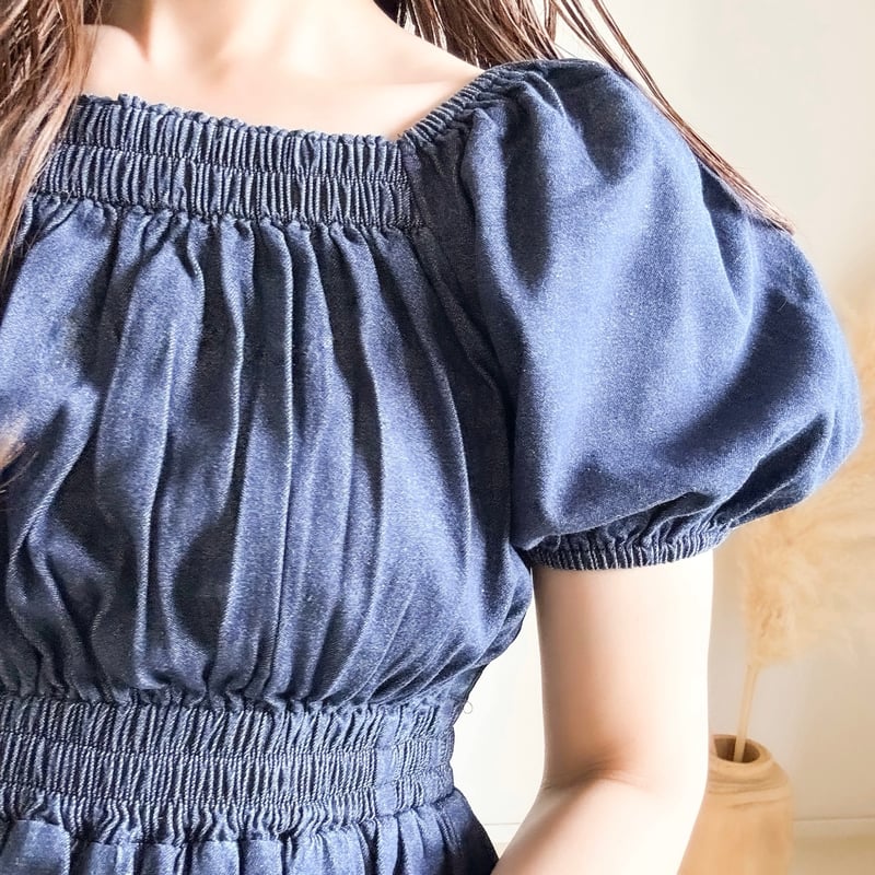 シャーリングワンピース AZUL by moussy｜サイドシャーリングワンピース | Rakuten