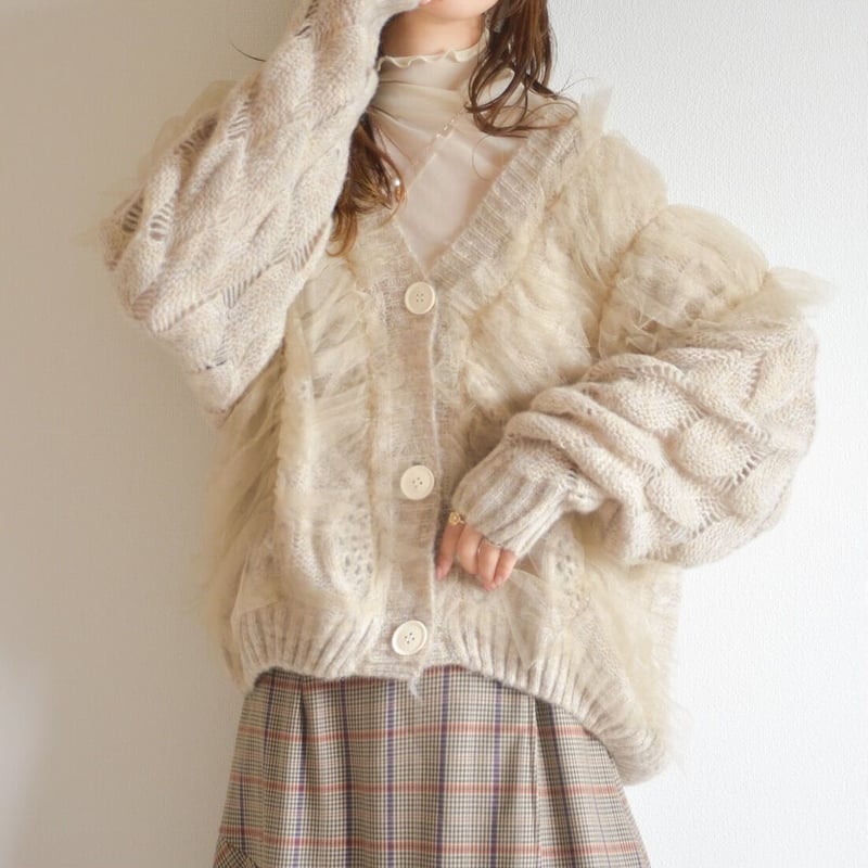 最安 チュールニット アンリアン tulle 3way knit | rpagrimensura.com.ar