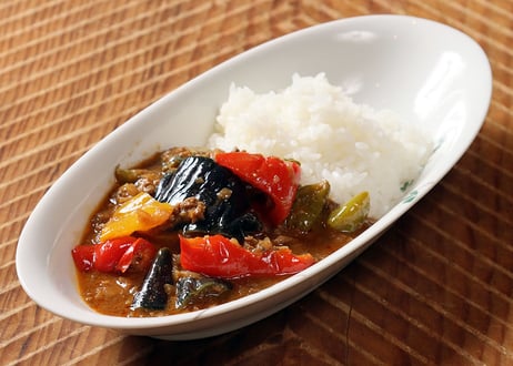 茄子のドライカレー