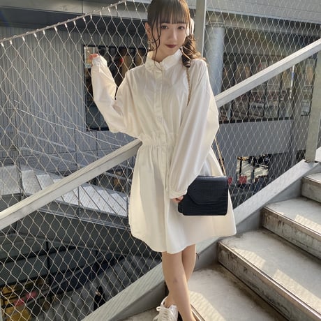 Aラインミニワンピース