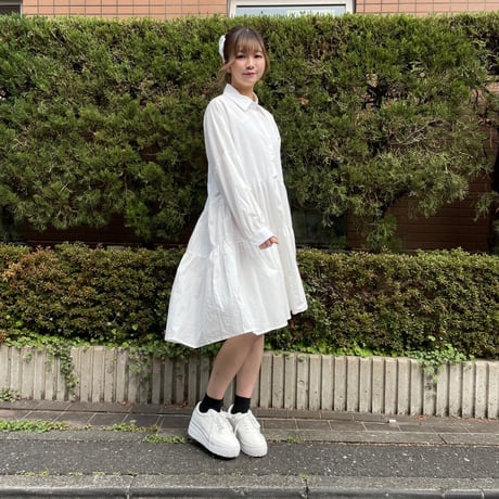 チュールレイヤードカットワンピース