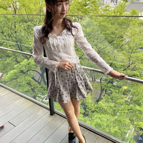 【titty&Co.PETITオフィシャルサイト限定】リボンチェックスカパン×ブラウスセット