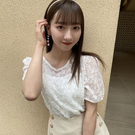 半袖クルーレーストップス