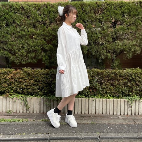 チュールレイヤードカットワンピース