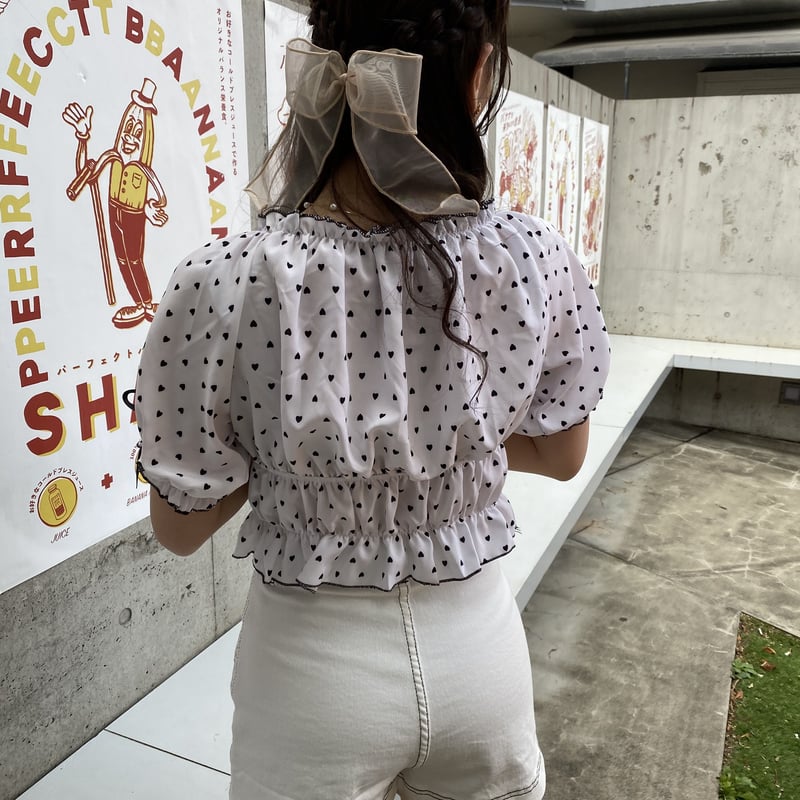 Candy petit Heart ハイウエストブラウス Candy Petit Heart♡ハイウエストブラウス - メルカリ