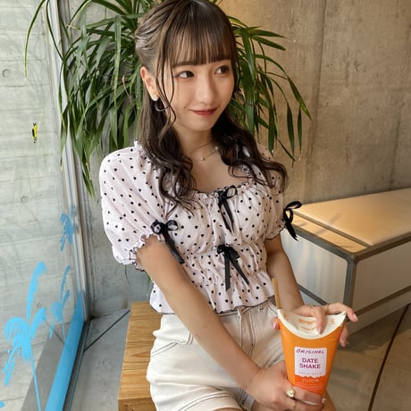 【titty&Co.PETITオフィシャルサイト限定】ハートリボンブラウス
