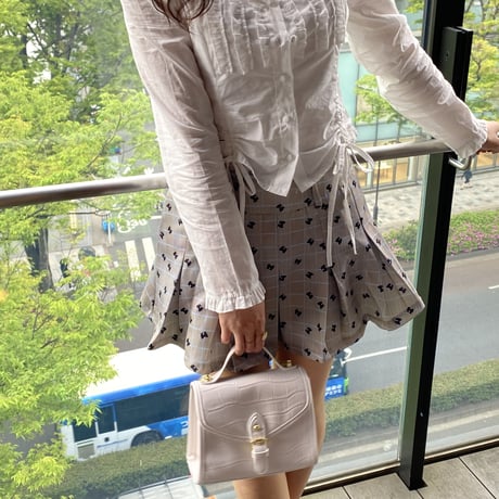 【titty&Co.PETITオフィシャルサイト限定】リボンチェックスカパン×ブラウスセット