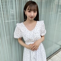 フリルドットフレアワンピース
