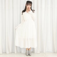 フリルカシュクールミディワンピース