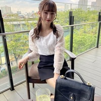 スクエアネックレーストップス