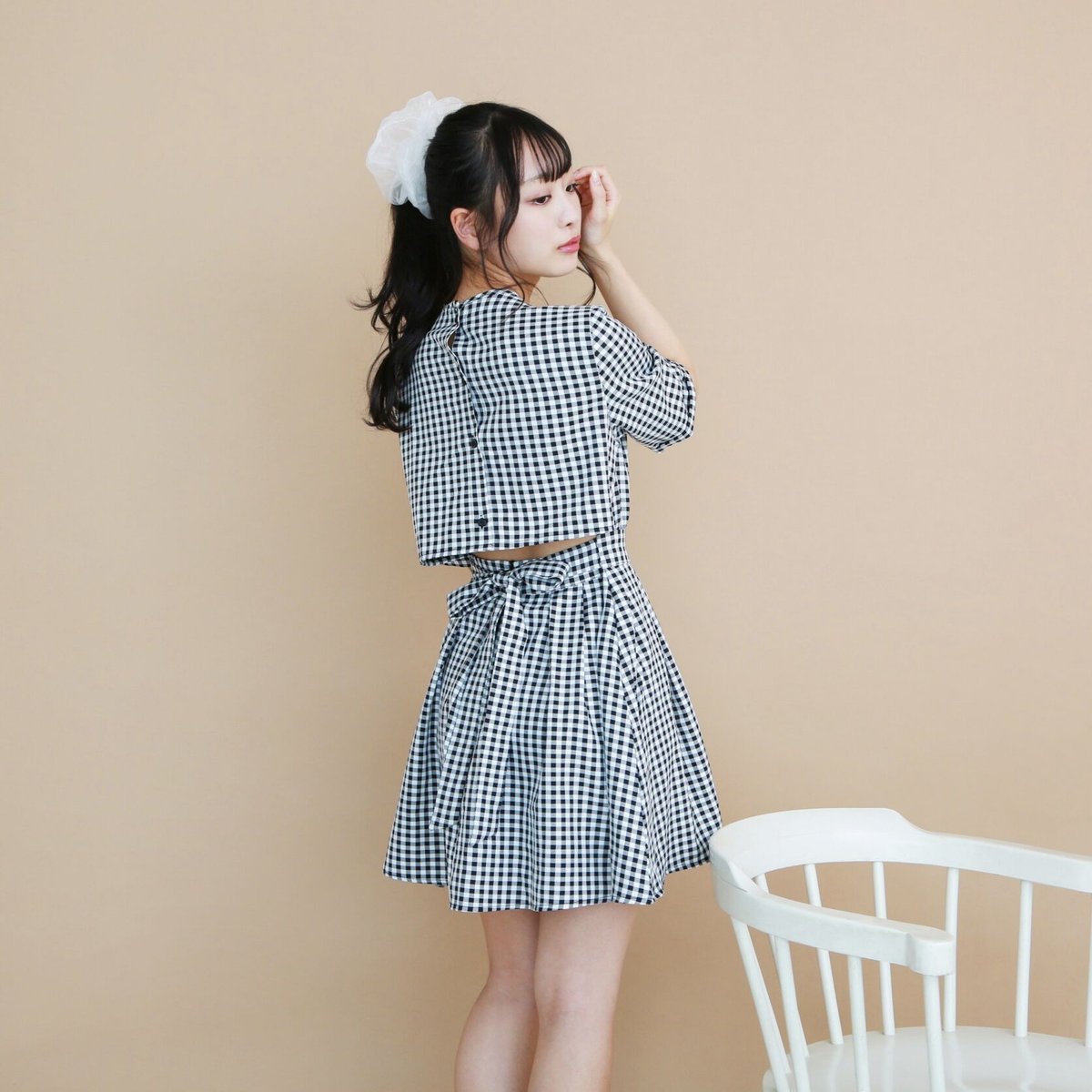 titty&Co.PETITオフィシャルサイト限定】バックオープンチェック 