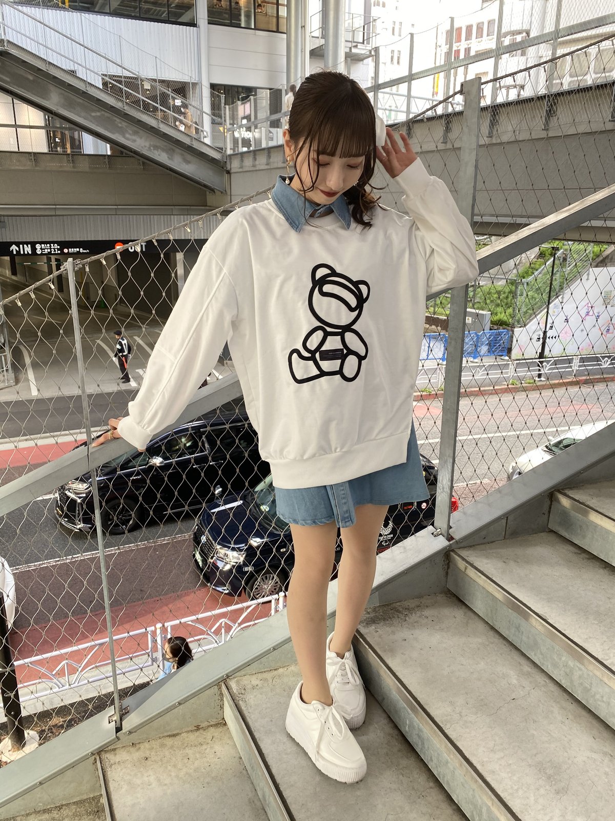 アトリエgg ドットデニムワンピース 19ハーフ アトリエgg ドットデニムワンピース 19ハーフ - メルカリ