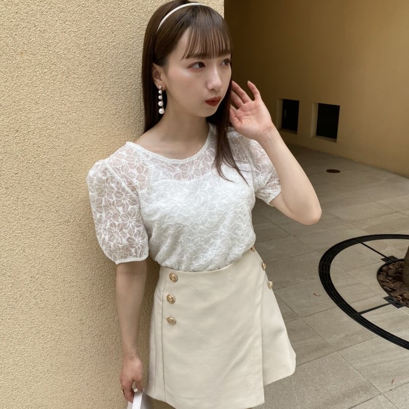 niceghostclub twice ホワイト半袖トップス niceghostclub twice ホワイト半袖トップス niceghostclub twice