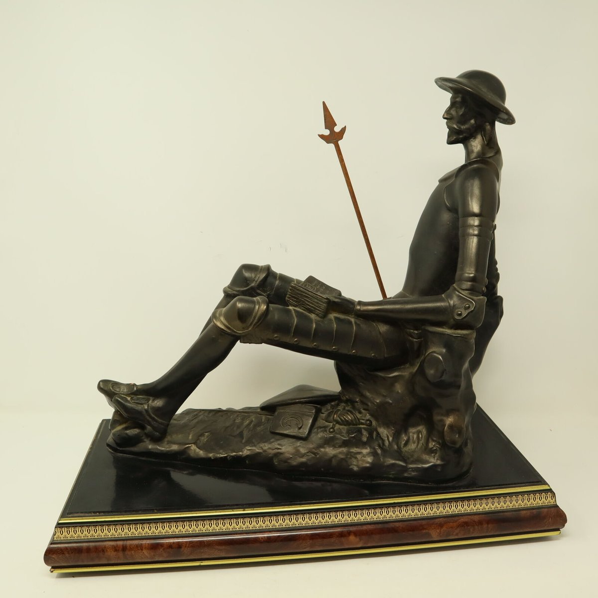 A003【彫刻】スペイン製 ドン・キホーテ ブロンズ像