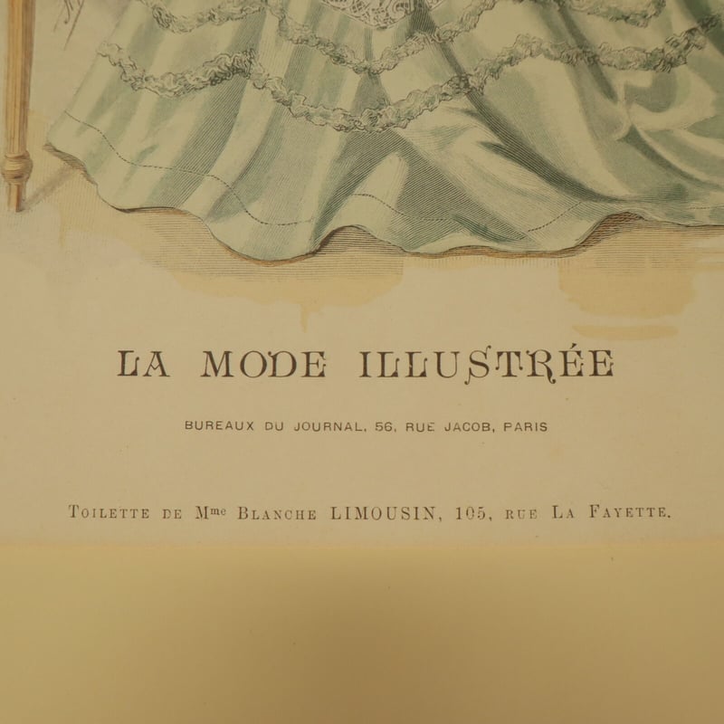 A008【版画複製版】フランスアンティーク 貴婦人 ファッション誌 A008【版画複製版】フランスアンティーク 貴婦人 ファッション誌