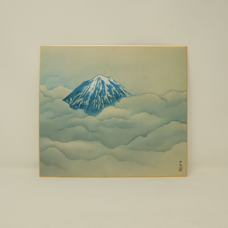 A001【色紙画】横山大観 春夏秋冬 日本画 4枚 | 新古美術 まる