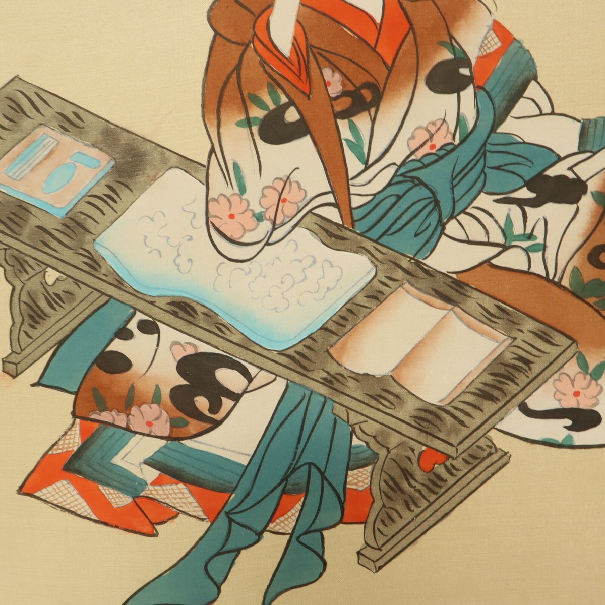 A017【木版画】浮世絵 日本画 美人画 2枚 ④ | 新古美術 まる