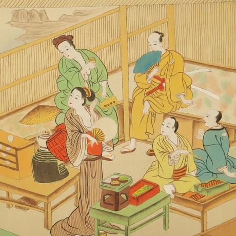 A014【木版画】浮世絵 日本画 美人画 ２枚 ①