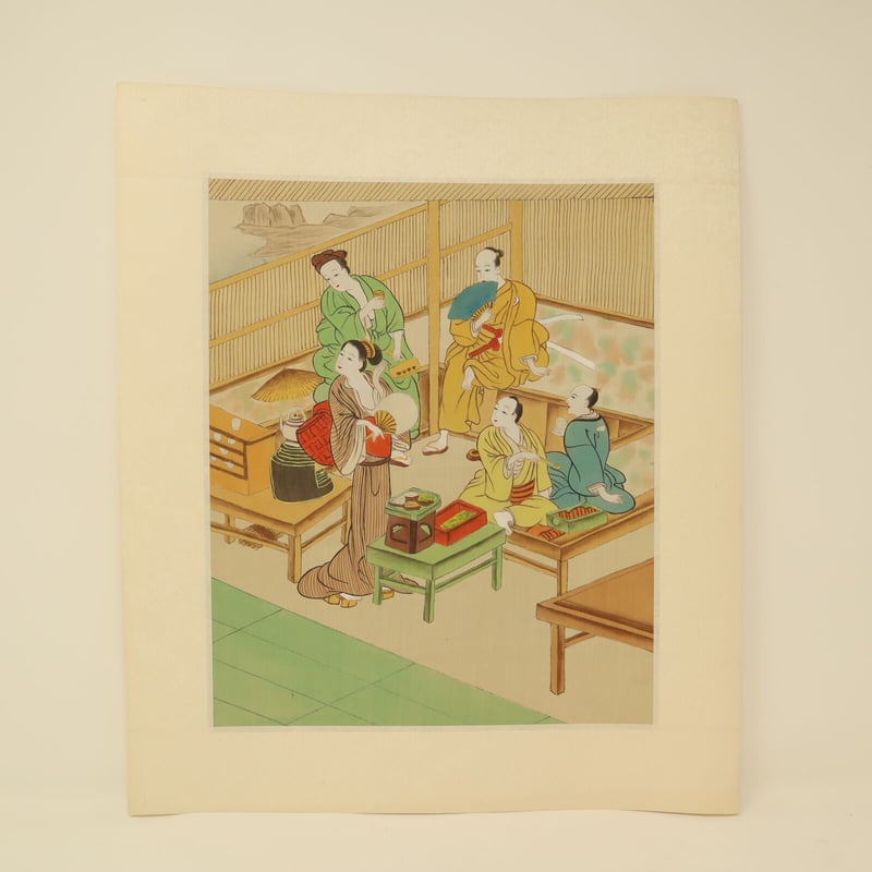 日本の浮世絵 木版画 50枚セット A014【木版画】浮世絵 日本画 美人画 2枚 ① | 新古美術 まる