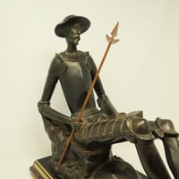 A003【彫刻】スペイン製 ドン・キホーテ  ブロンズ像