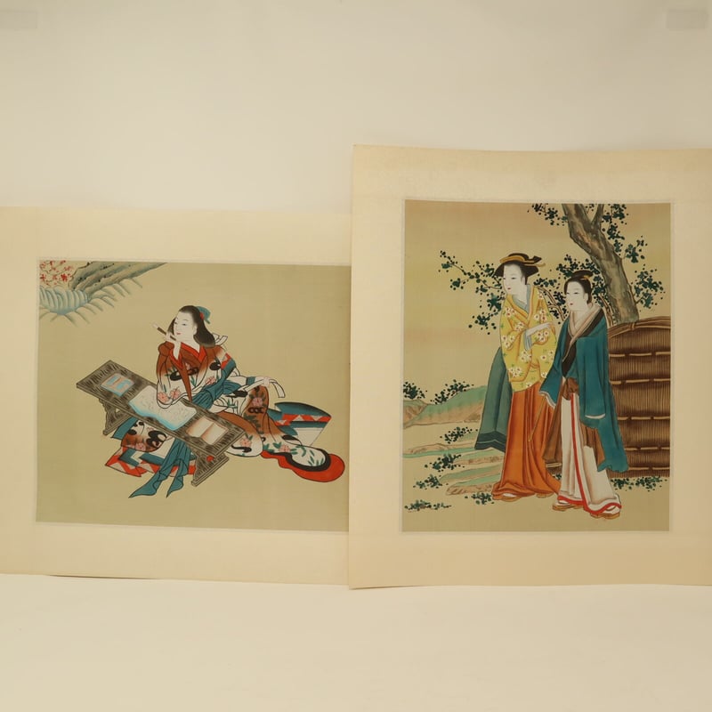 A017【木版画】浮世絵 日本画 美人画 2枚 ④ | 新古美術 まる A017【木版画】浮世絵 日本画 美人画 2枚 ④ | 新古美術 まる