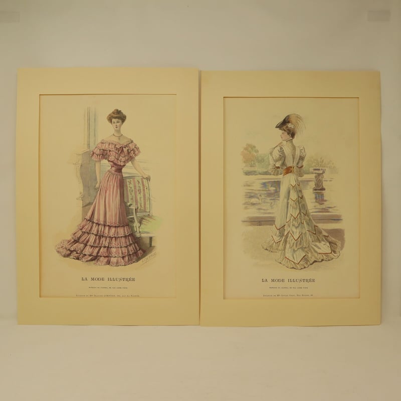 La mode Ilustreeモード本1886 ドレス　洋書　フランス　貴重 La mode Ilustreeモード本1886 ドレス洋書フランス貴重
