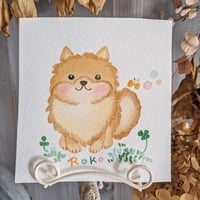 小さな原画-ポメラニアン