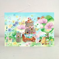 ポストカード  青空カップケーキ