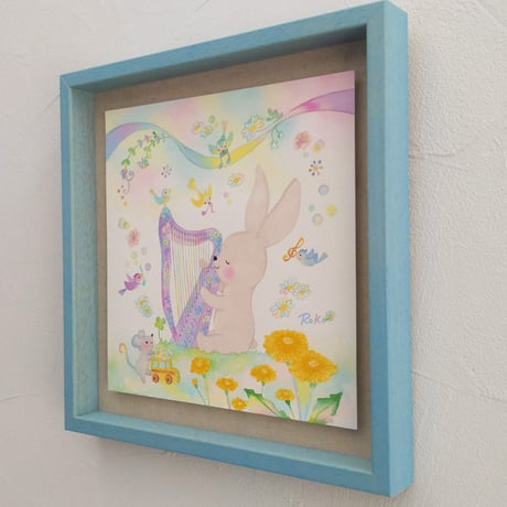 額装原画　30角「音色に誘われて」  1点もの