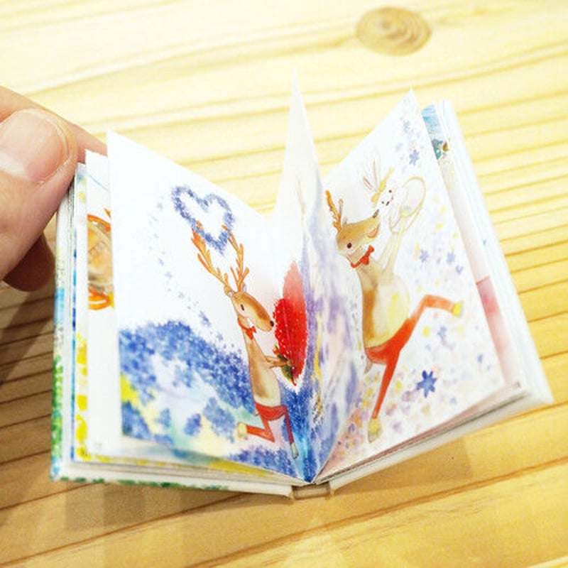 在庫限り 手のひらサイズの豆絵本♪工作キット「ありがとうむら