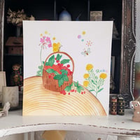 小さな原画-山の実がいっぱい
