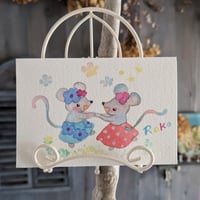 小さな原画-きゃー仲間