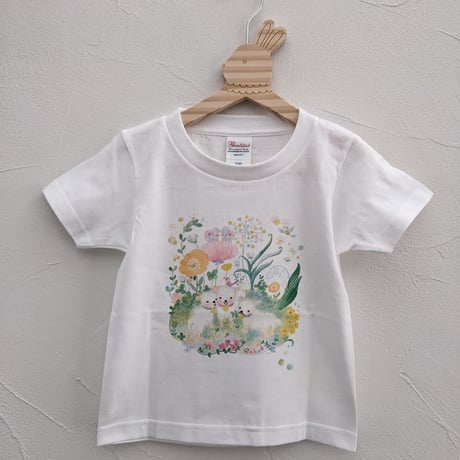 おとなとこどもTシャツ-3匹の羊　即納品と受注生産