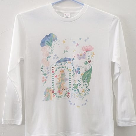おとなとこども長Tシャツ-小さな世界のハートの女王　受注生産