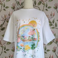 おとなとこどもTシャツ-虹が架かる場所　即納品と受注生産