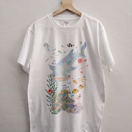 おとなとこどもTシャツ-ジンベイザメ　受注生産