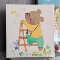 小さな原画-ちょっとまってね
