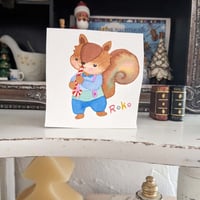 小さな原画-クリスマスキャンディケイン