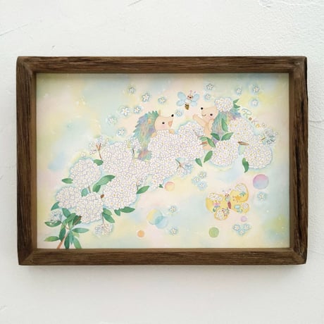 A4額装原画「待ち合わせはコデマリで」1点もの