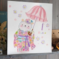 小さな原画-羊のお嬢様