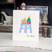 小さな原画-クリスマスのちょっとしたもの