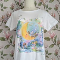 おとなとこどもTシャツ-月のブランコ　即納品と受注生産