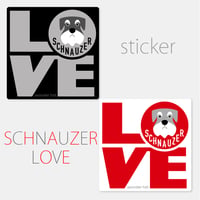 ステッカー"SCHNAUZER LOVE"