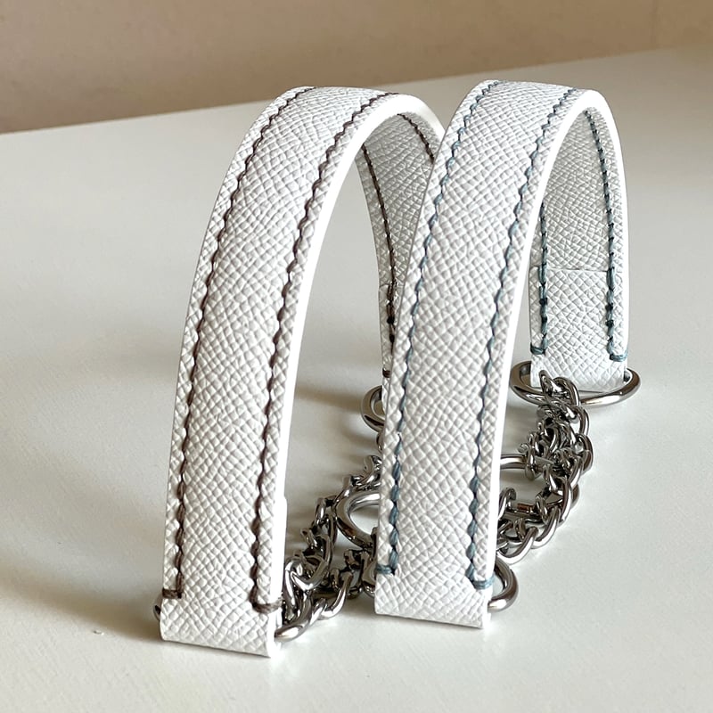 フランス製レザー・ハーフチョークカラー＆リード【オーダー制作